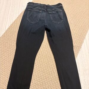 MOTHER Women's Dark Blue Skinny Jeans